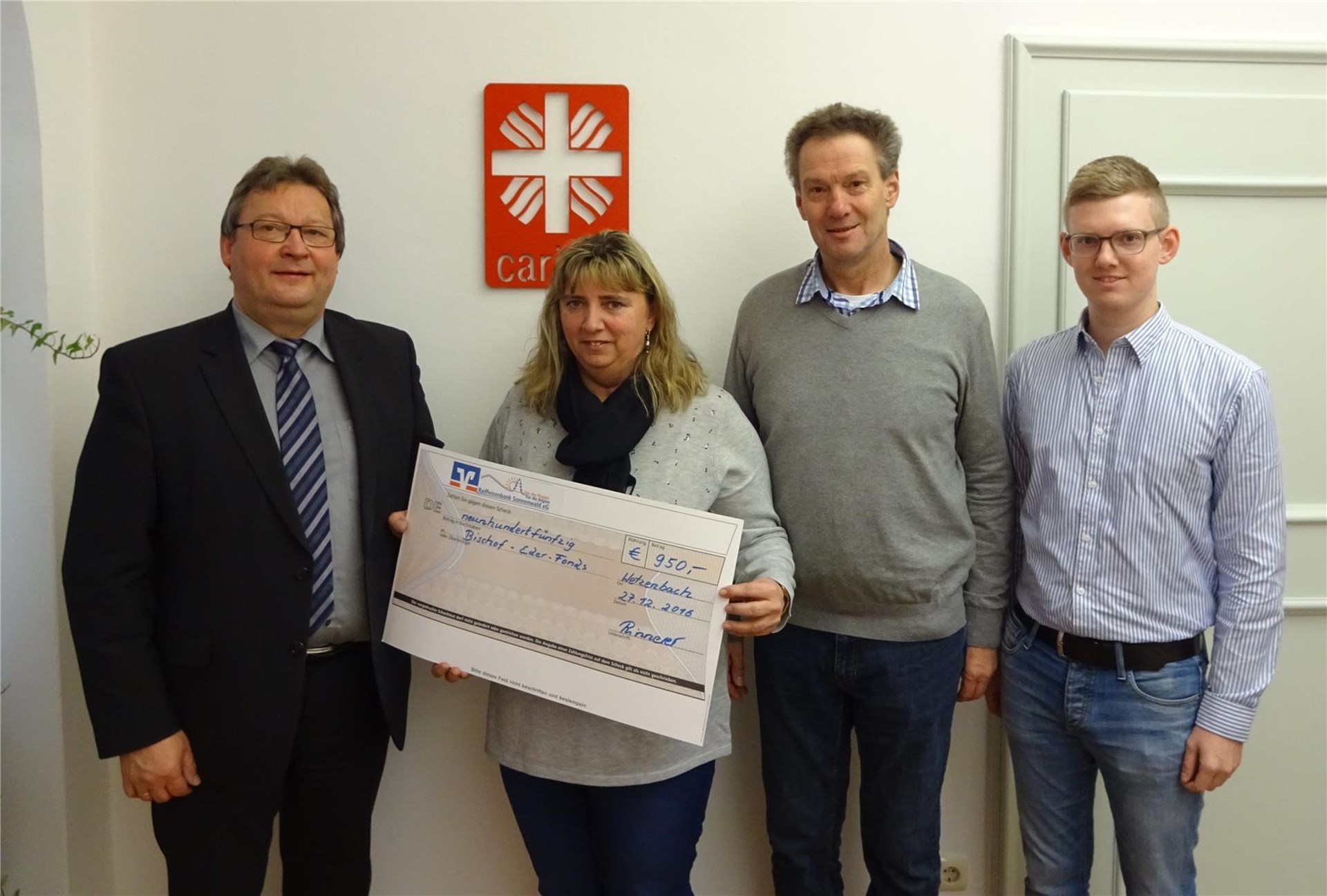 Spende Fam. Rinnerer für Bischof-Eder-Fonds