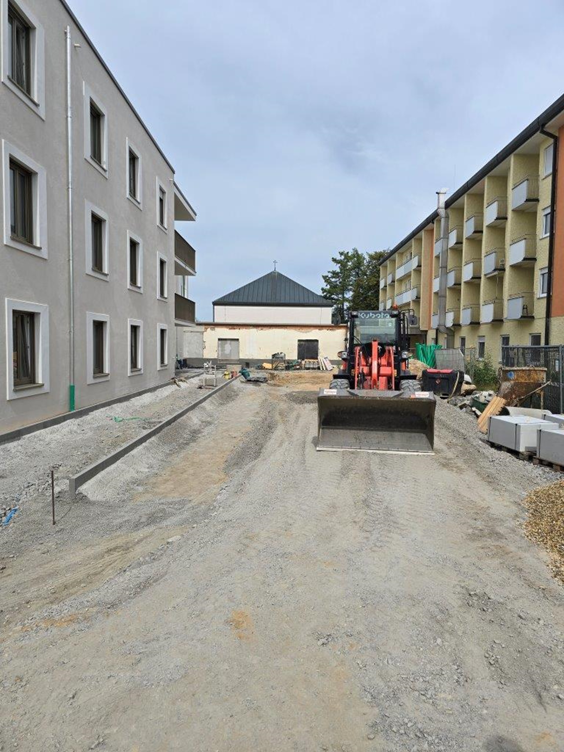 Baustellenaußenansicht von Mariahilf Neubau